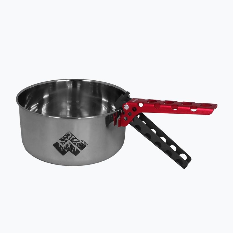 Cestovní sada nádobí Alpinus Yucatan 2l, 1,5l a 0,6l steel 3