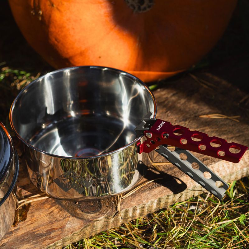 Cestovní sada nádobí Alpinus Yucatan 2l, 1,5l a 0,6l steel 11