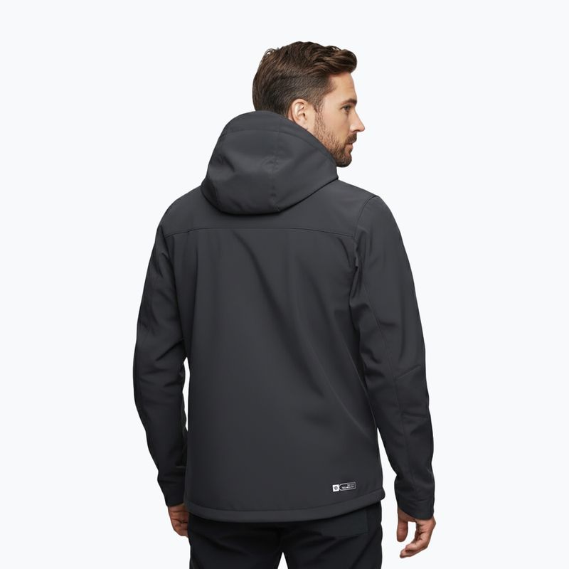 Pánská softshellová bunda Alpinus Roignais black/graphite 3