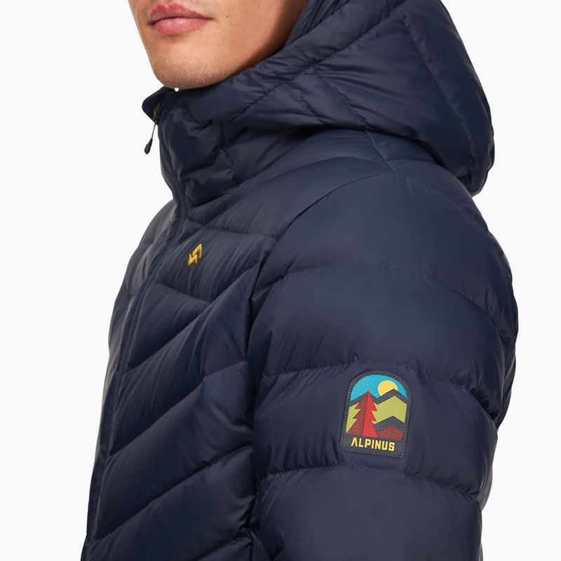 Pánská péřová bunda  Alpinus Monsivo navy/ mustard 5