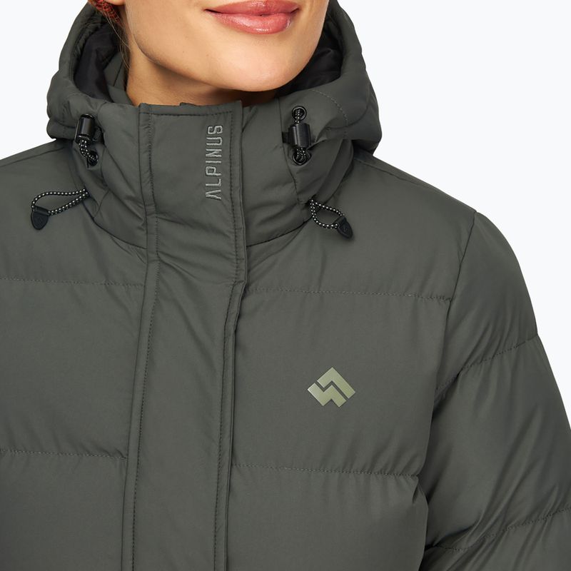 Dámský zateplený kabát Alpinus Iparla olive green 4
