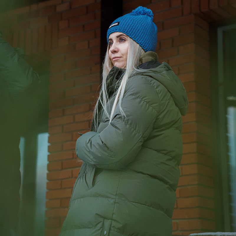 Dámský zateplený kabát Alpinus Iparla olive green 6