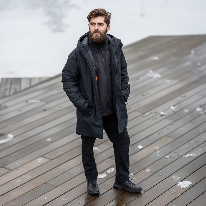 Pánský nepromokavý kabát Alpinus Multan black 8