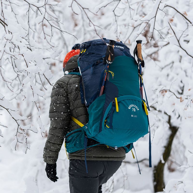 Trekingový batoh Alpinus Woodpacker 70 l navy blue/green 11
