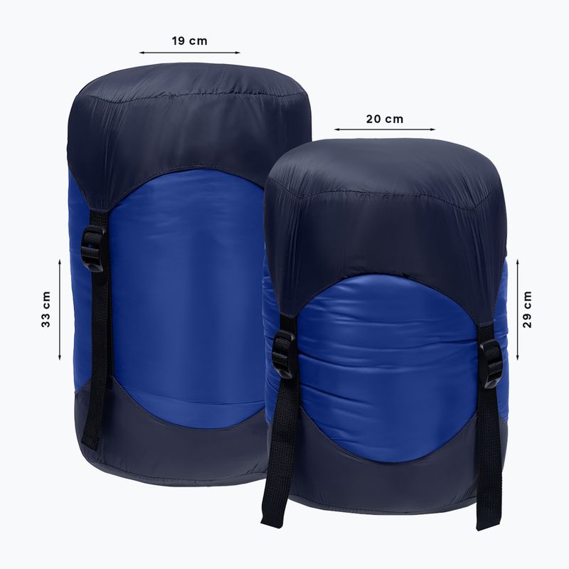 Spací pytel pravý Alpinus Primalight 1000 blue 9