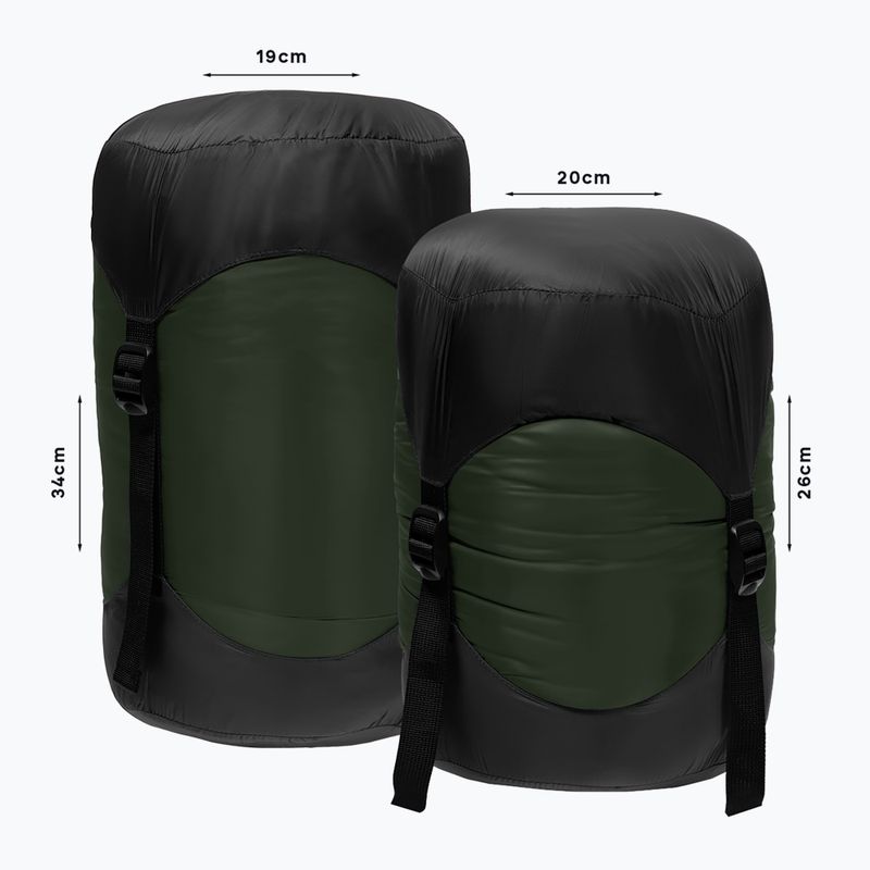 Spací pytel pravý Alpinus Ultralight 1000 green 7
