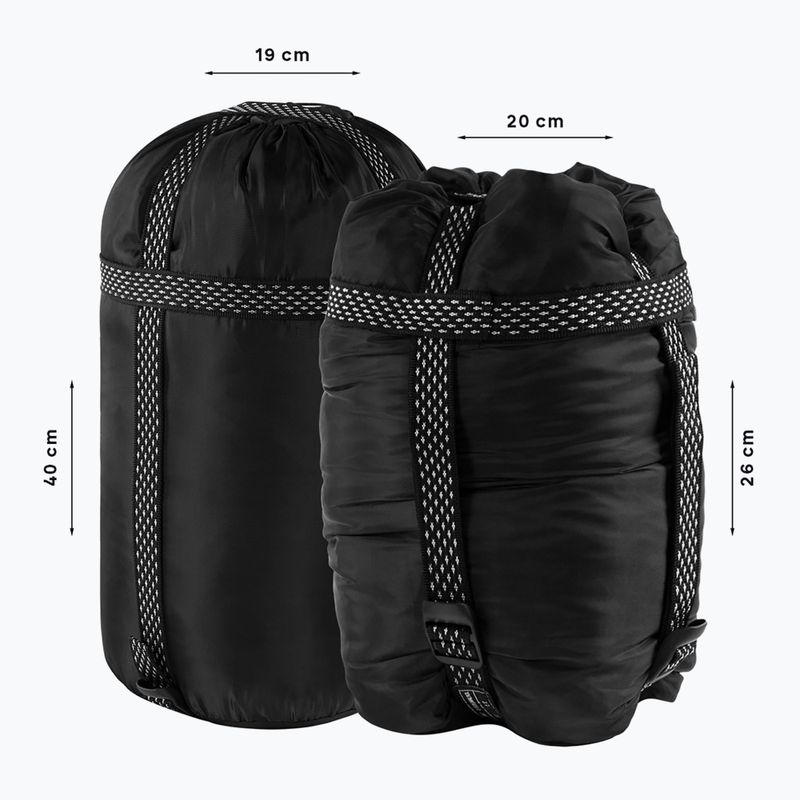 Spací pytel pravý Alpinus Fiber Pro 1300 anthracite 7
