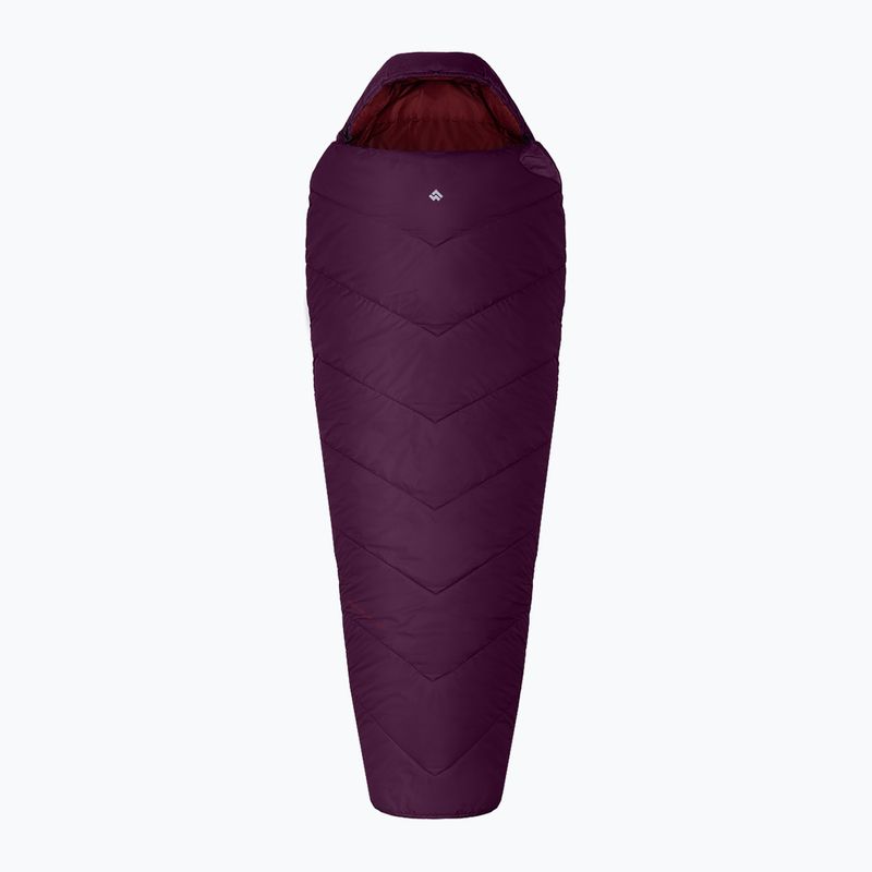 Spací pytel levý Alpinus Fiber Pro 1100 burghundy