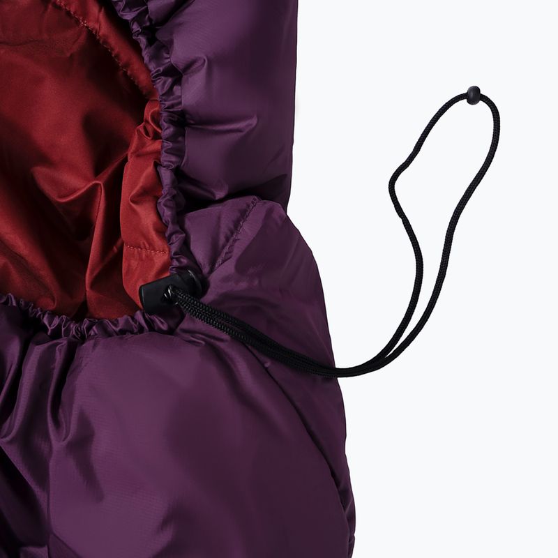 Spací pytel levý Alpinus Fiber Pro 1100 burghundy 2