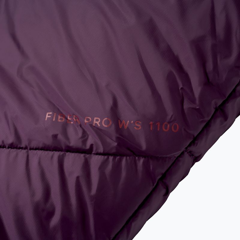 Spací pytel levý Alpinus Fiber Pro 1100 burghundy 6