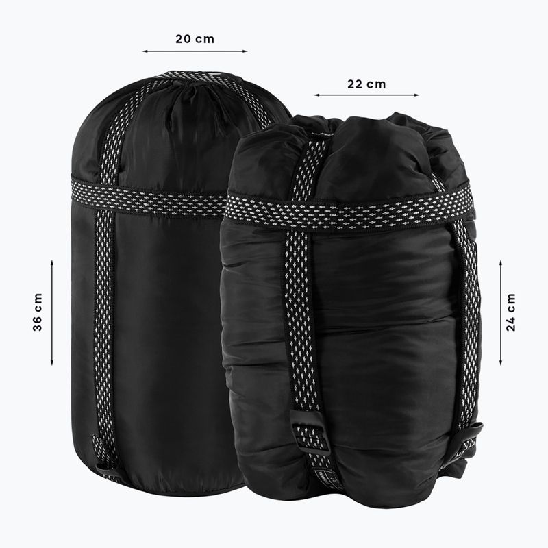 Spací pytel levý Alpinus Fiber Pro 1300 sage 7