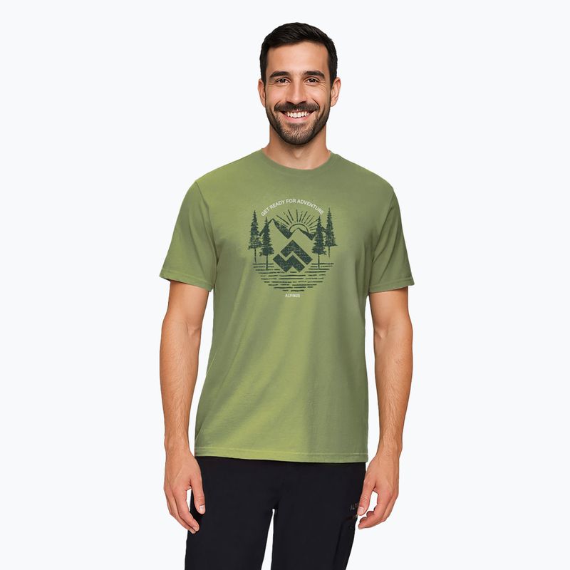 Pánské tričko Alpinus Kitreli green