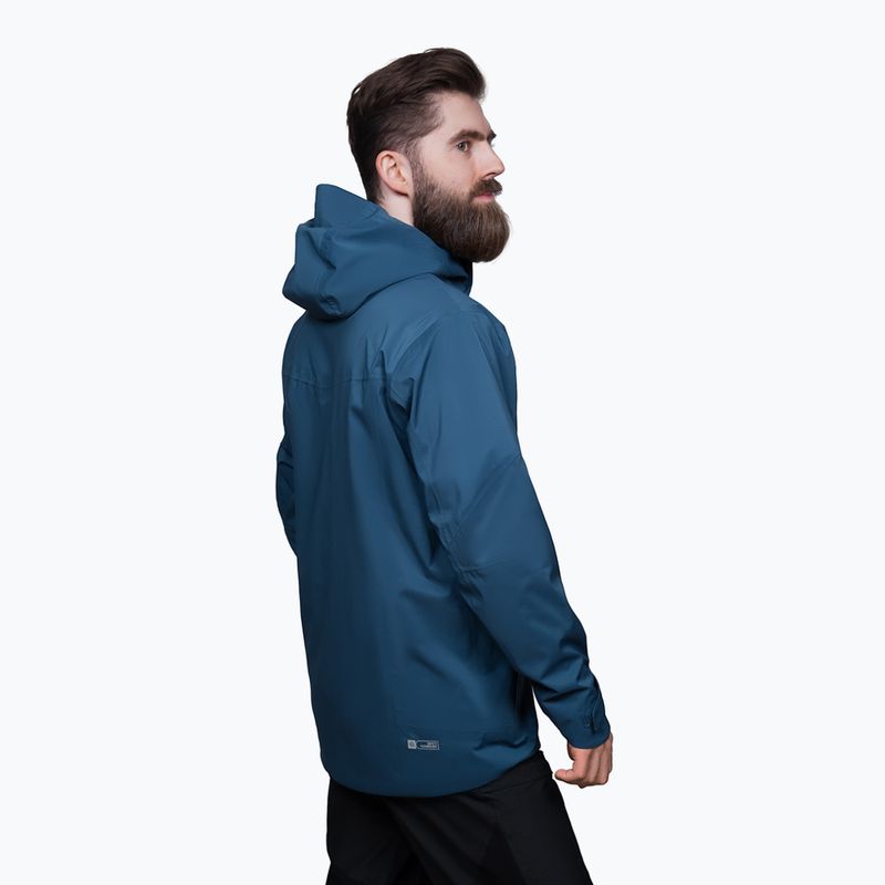 Pánská bunda do děště Alpinus Arys blue 2