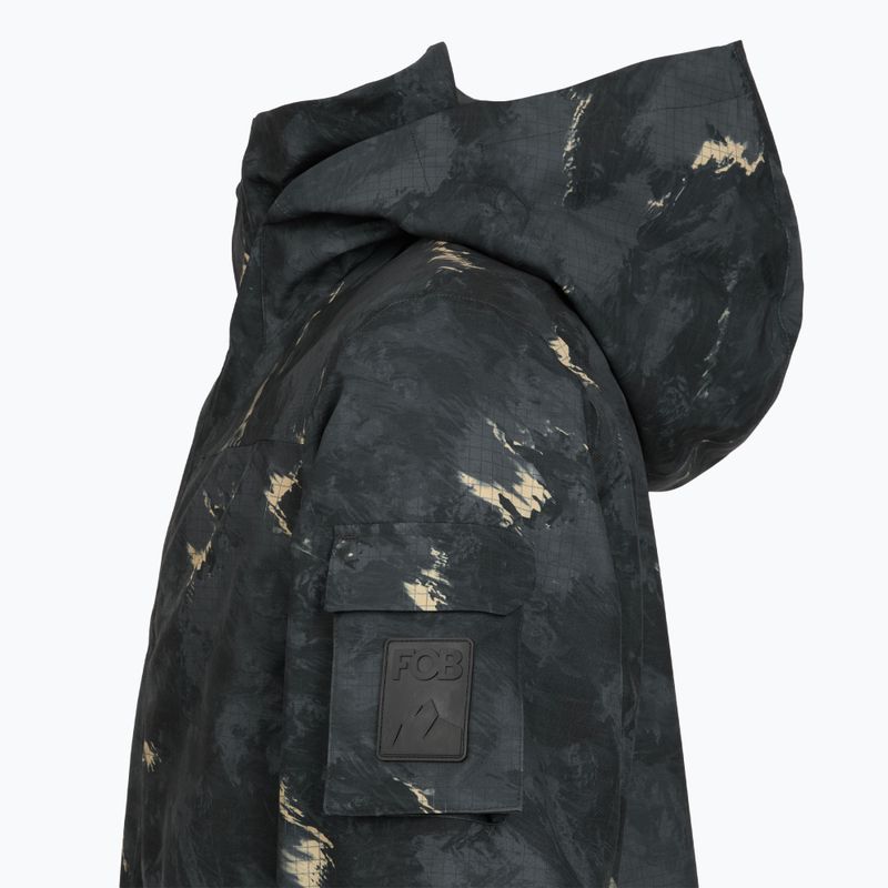 Pánská snowboardová bunda 4F M509 multicolor allover 3