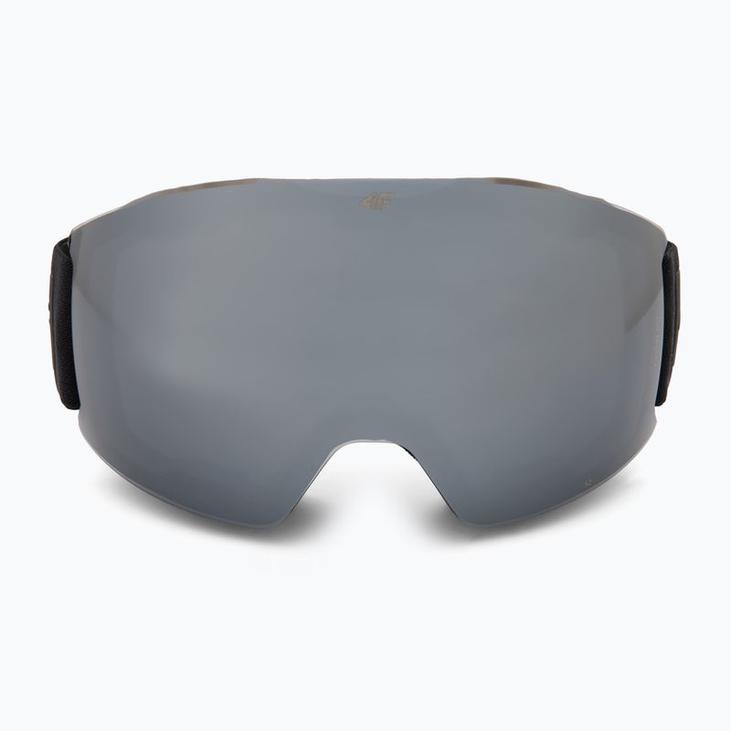 Lyžařské brýle 4F U043 deep black/silver mirror smoke 2