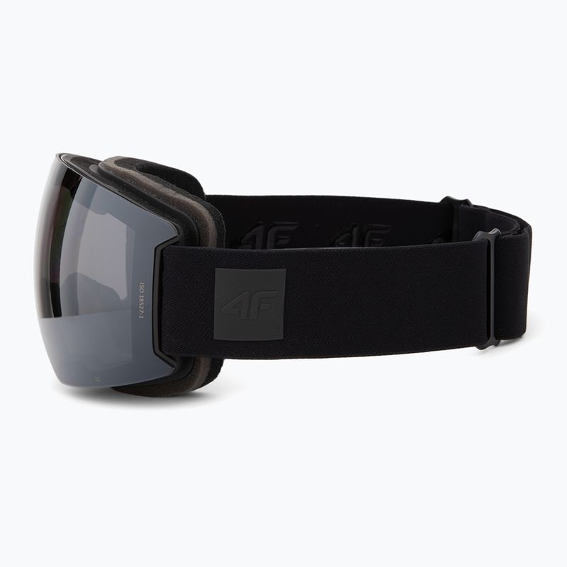 Lyžařské brýle 4F U043 deep black/silver mirror smoke 4