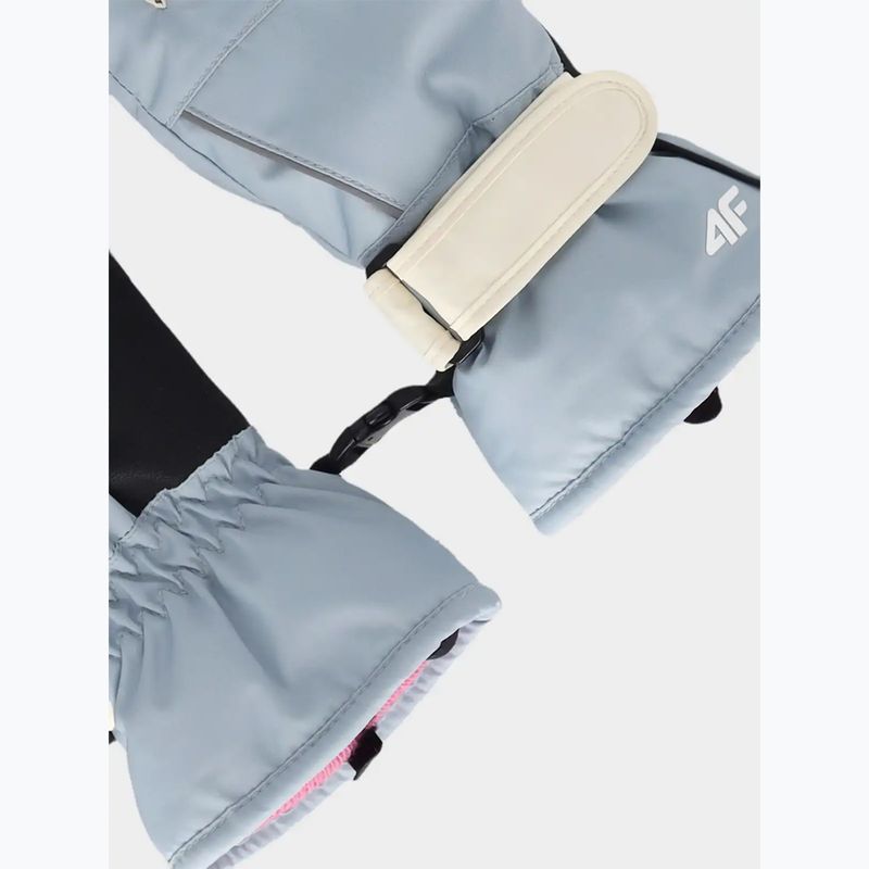 Dětské lyžařské rukavice 4F Fnk U200 light blue 2