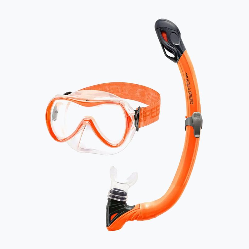 Dětský set na potápění AQUA-SPEED Alize FS + Samos + Mesh orange 3