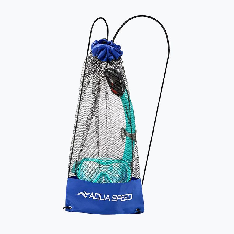 Dětský set na potápění AQUA-SPEED Alize FS + Samos + Mesh turquise 2