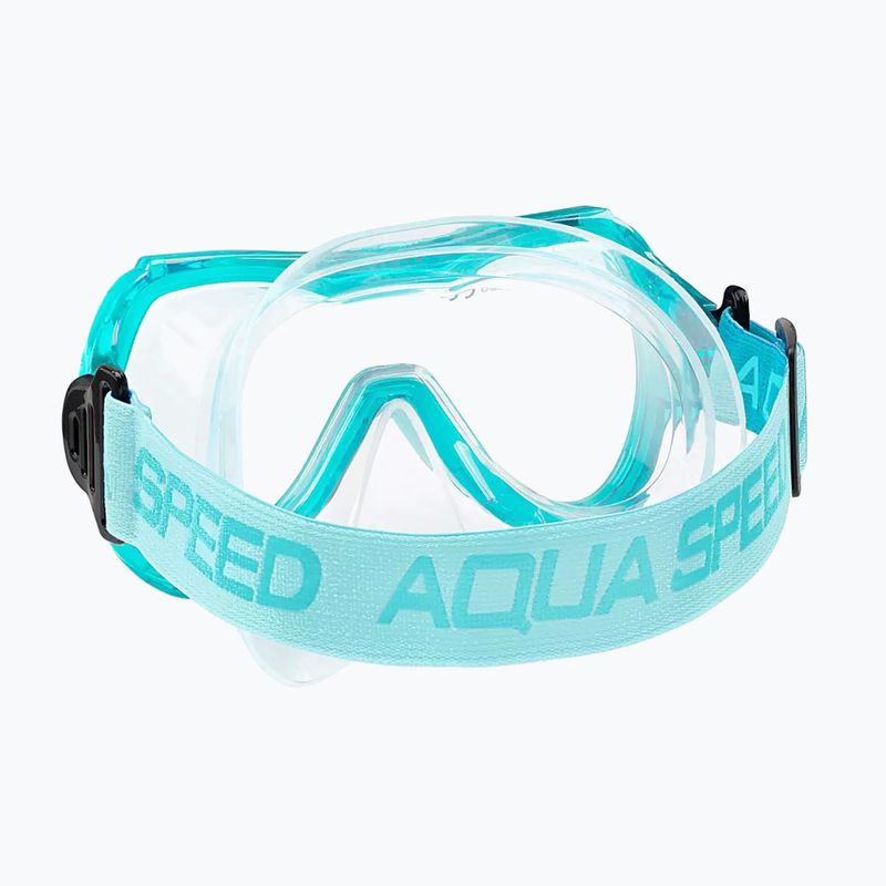 Dětský set na potápění AQUA-SPEED Alize FS + Samos + Mesh turquise 5