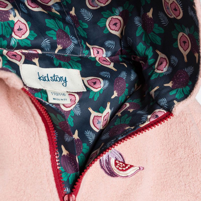 Dětská fleecová mikina KID STORY Teddy dusty pink 3