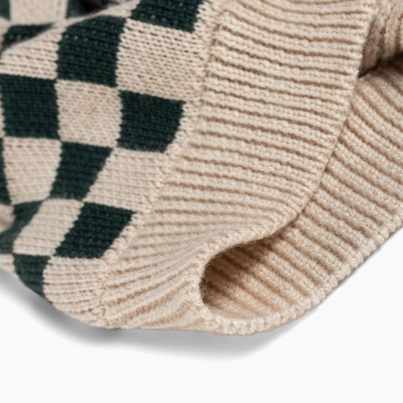 Dětská zimní čepice KID STORY  Merino green chessboard 4