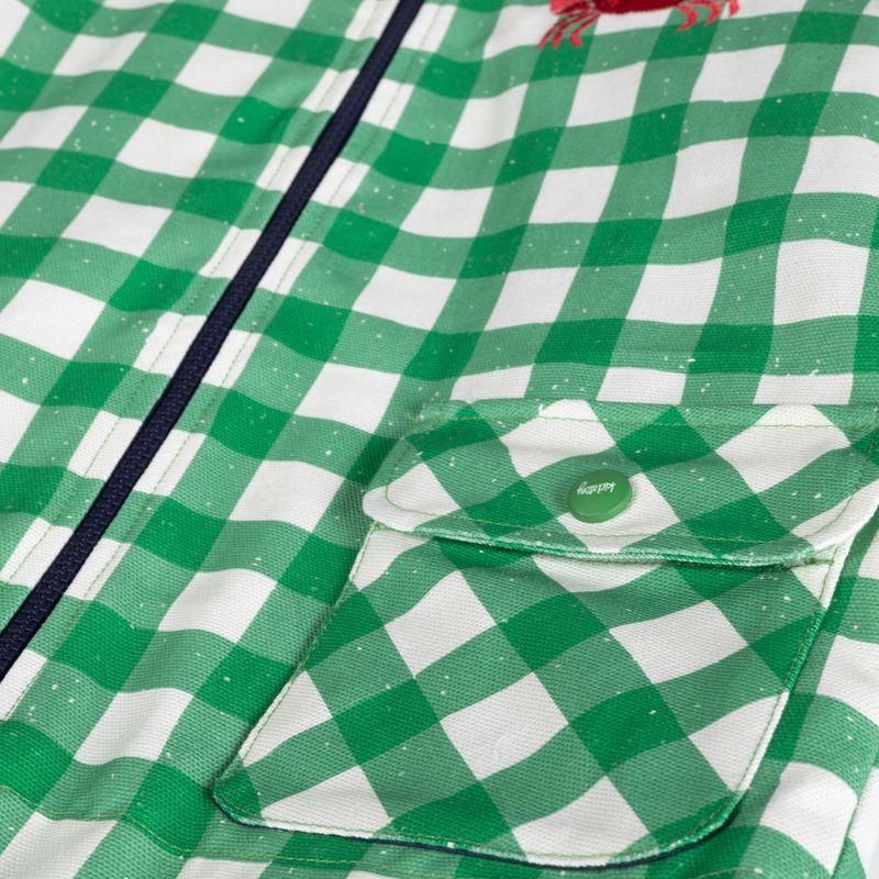 Dětská větrovka do deště KID STORY  green grid 4