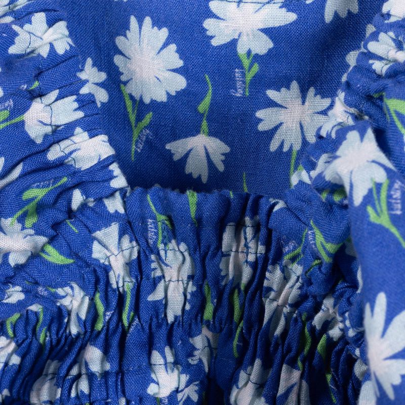 Dětské šaty KID STORY Len blue meadow 3