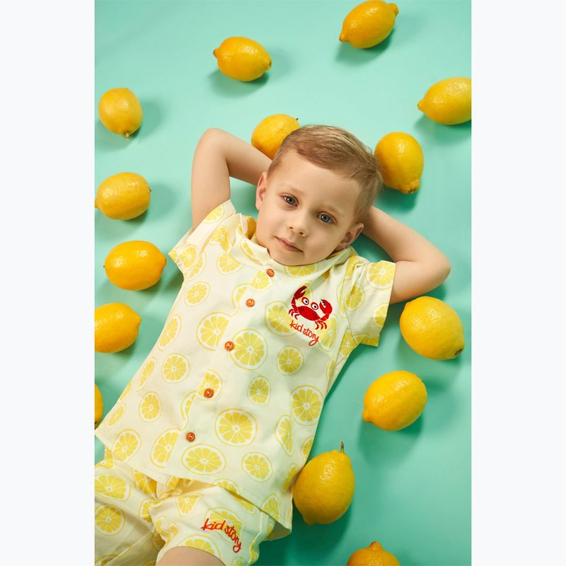 Dětský komplet KID STORY Košile a Kraťasy lime paradise 12