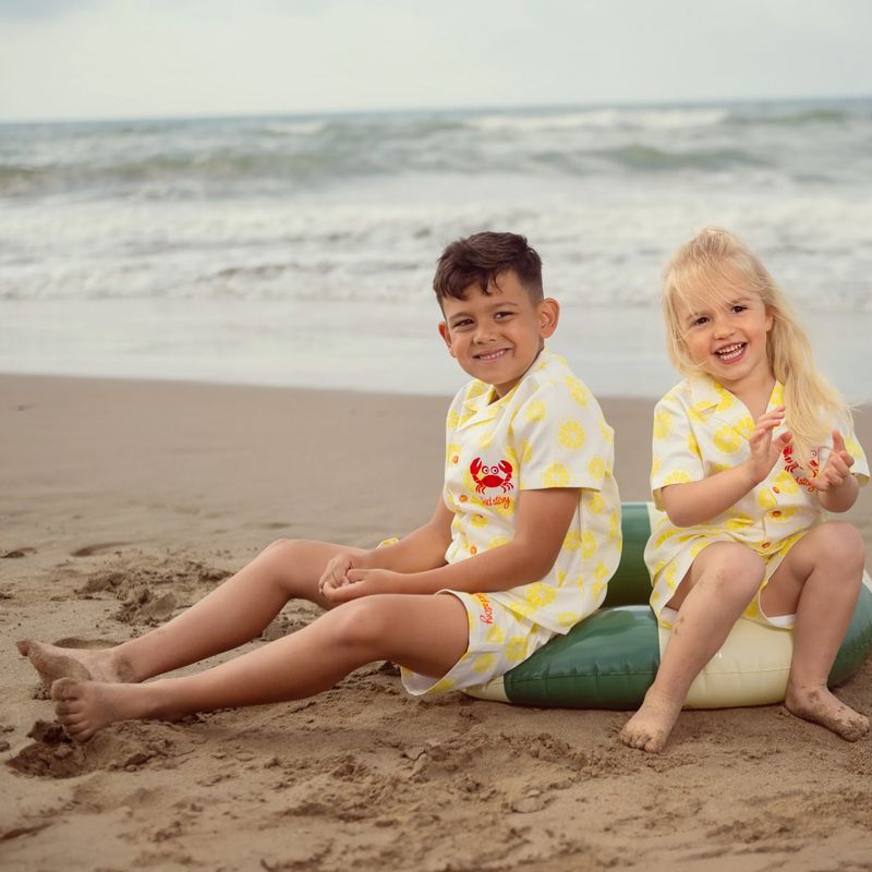 Dětský komplet KID STORY Košile a Kraťasy lime paradise 3
