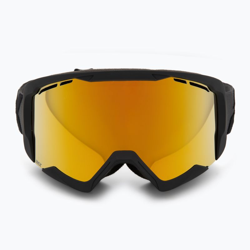 Lyžařské brýle IMX Snow matte black/black/gold iridium/brown 2