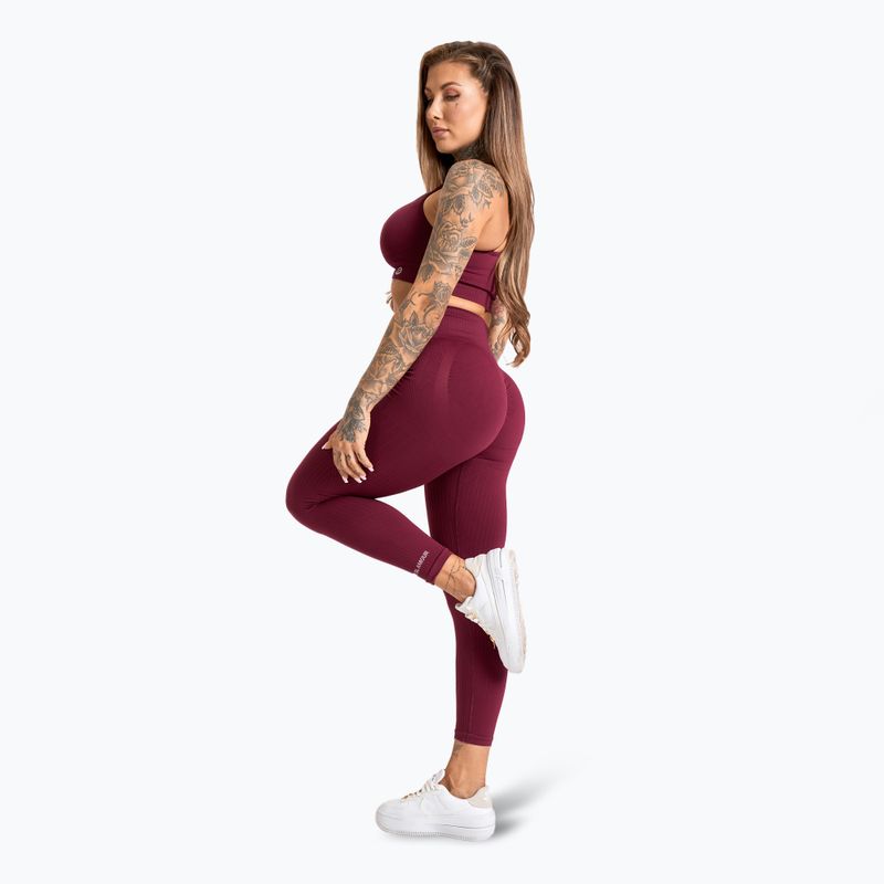 Fitness podprsenka Gym Glamour Push Up 2.0 merlot 4