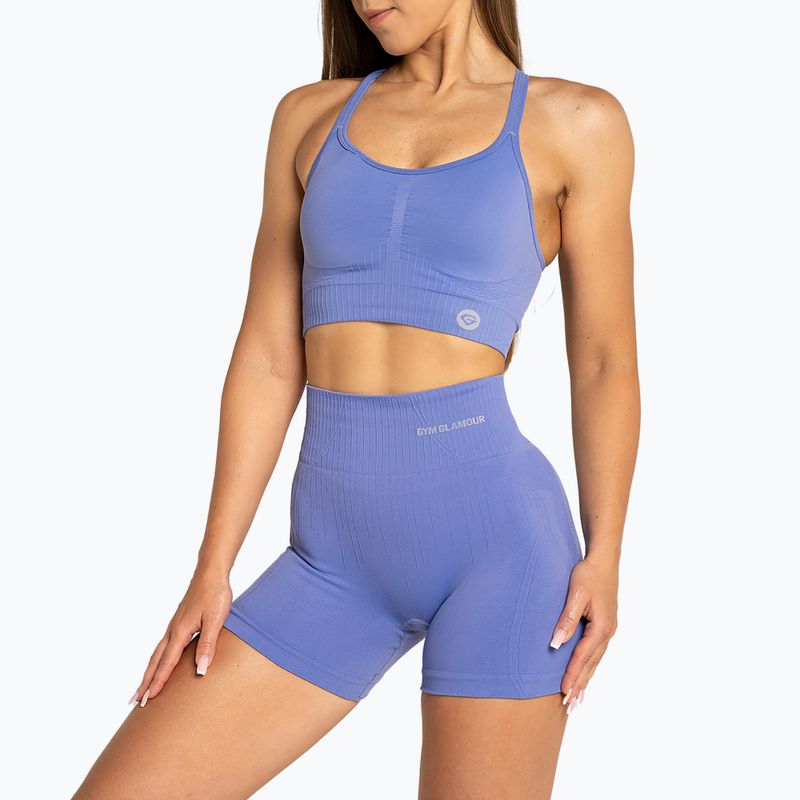 Dámské tréninkové šortky Gym Glamour Push Up 2.0 lavender