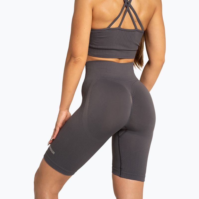 Dámské bikery Gym Glamour Push Up 2.0 dark silver 2