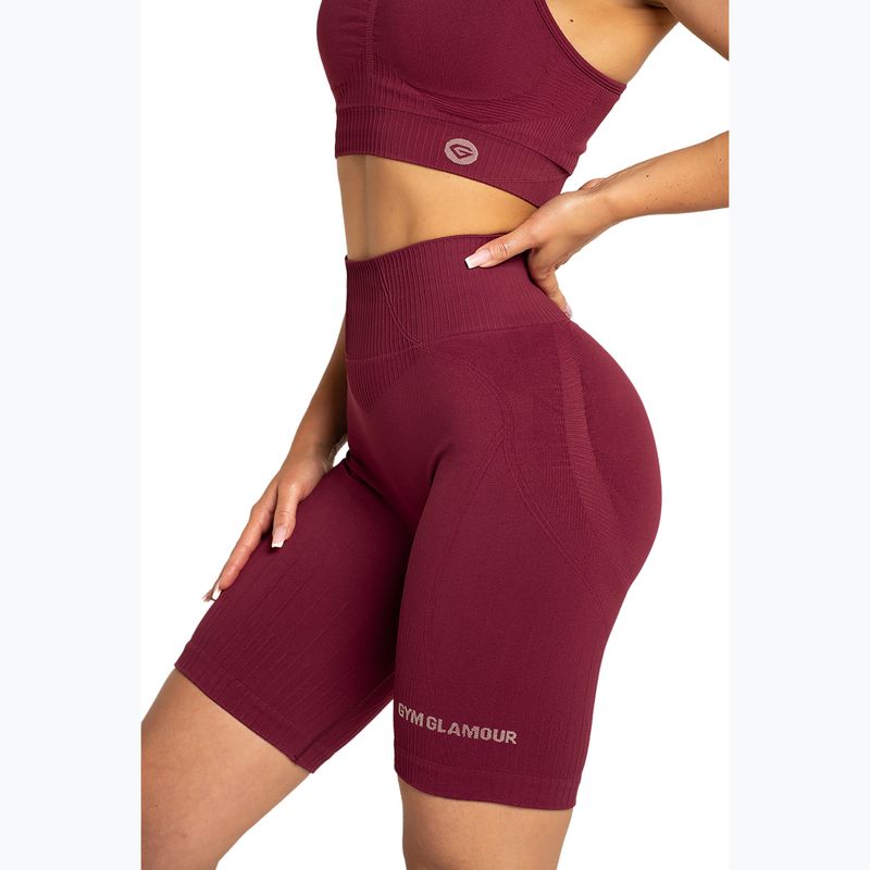 Dámské bikery Gym Glamour Push Up 2.0 merlot 3