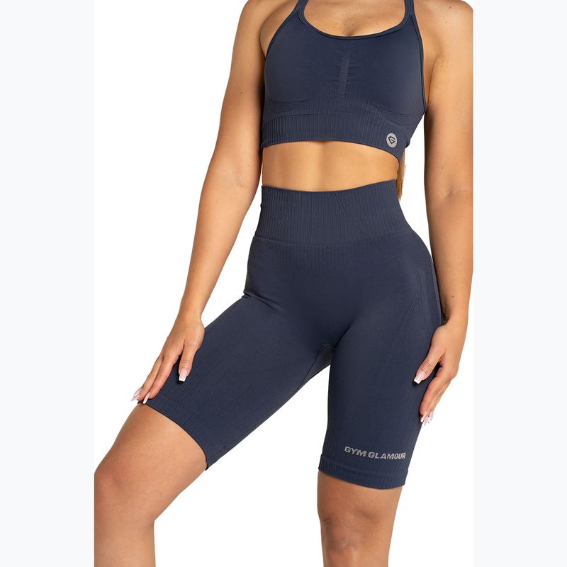 Dámské bikery Gym Glamour Push Up 2.0 denim