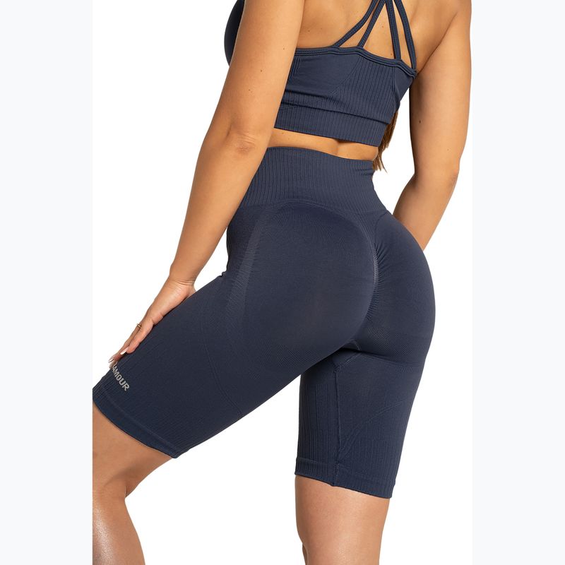 Dámské bikery Gym Glamour Push Up 2.0 denim 5