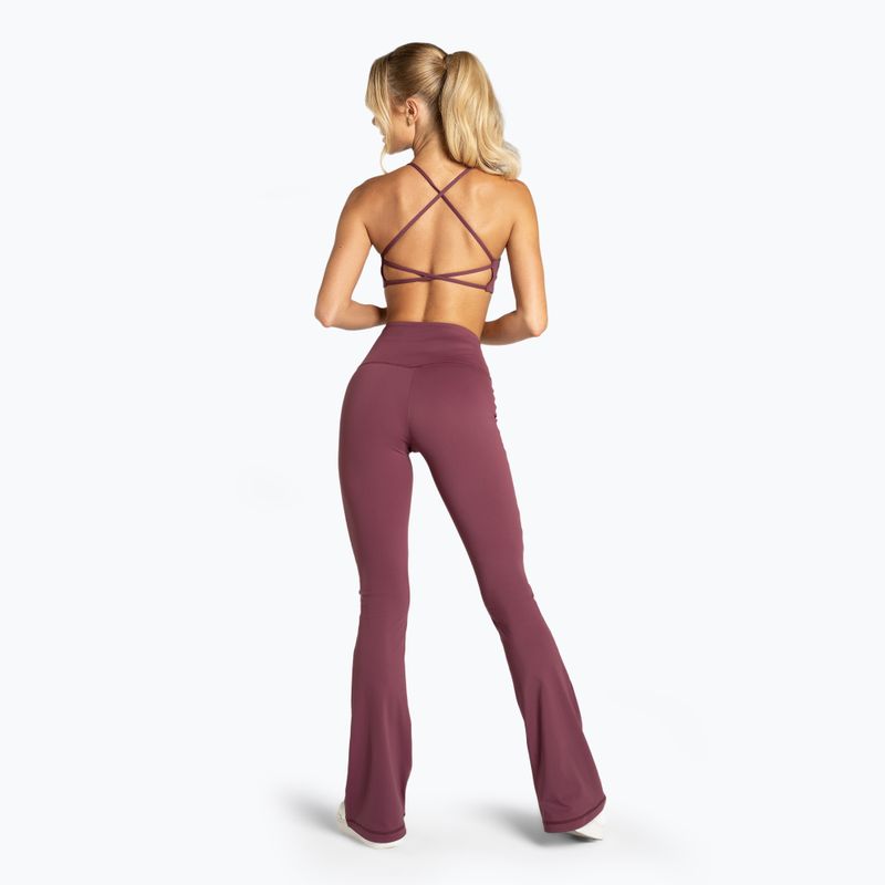 Dámské legíny Gym Glamour Push Up 2.0 burgundy 3