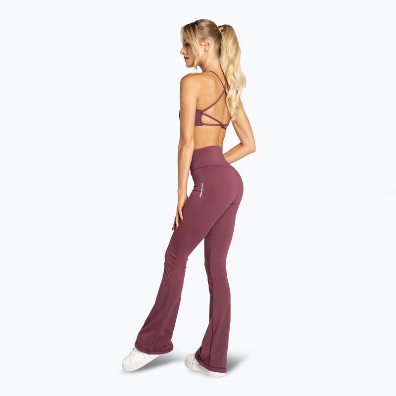 Dámské legíny Gym Glamour Push Up 2.0 burgundy 5