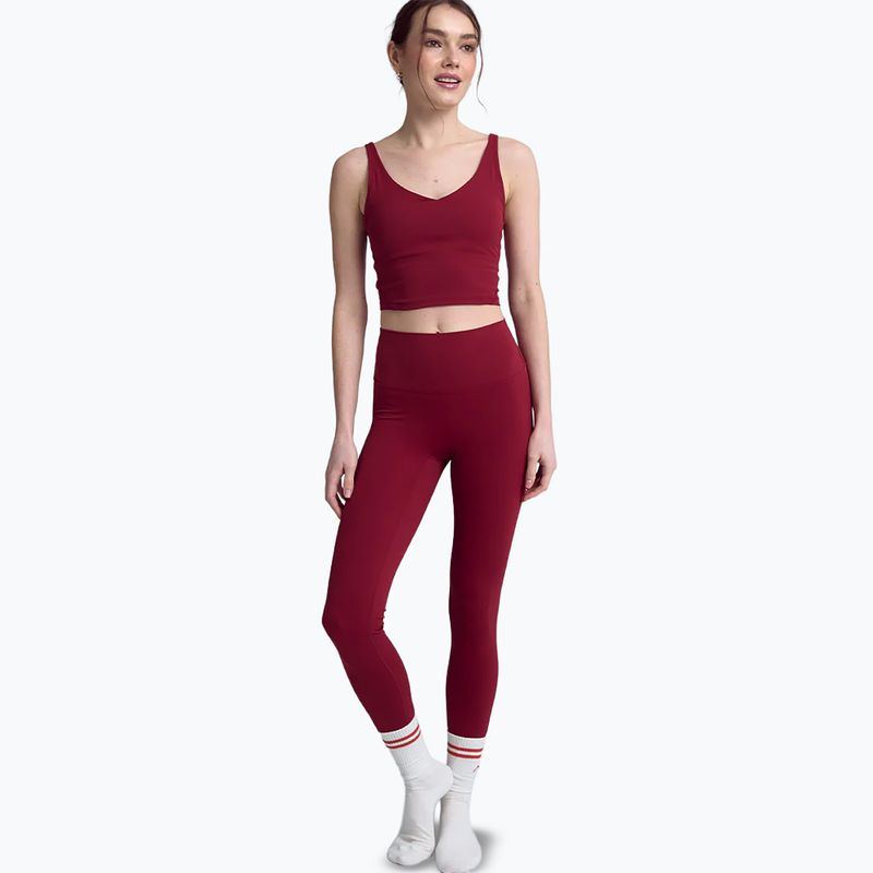 Dámské legíny na jógu JoyInMe Oneness Ease 7/8 red wine