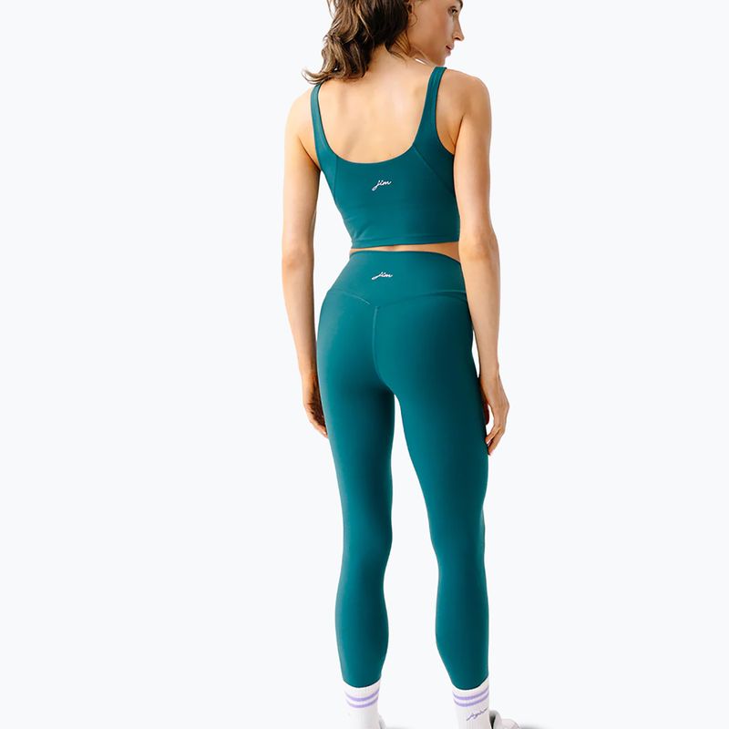 Dámské legíny na jógu JoyInMe Oneness Ease 7/8 black green 3