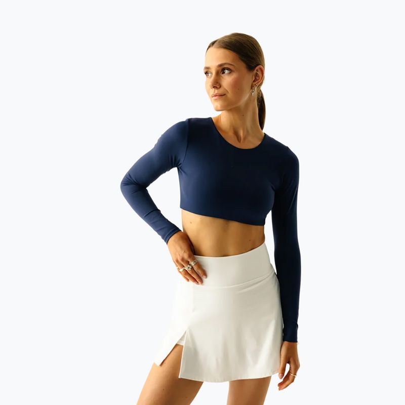 Dámský top na jógu JoyInMe Core Crop Top dark navy