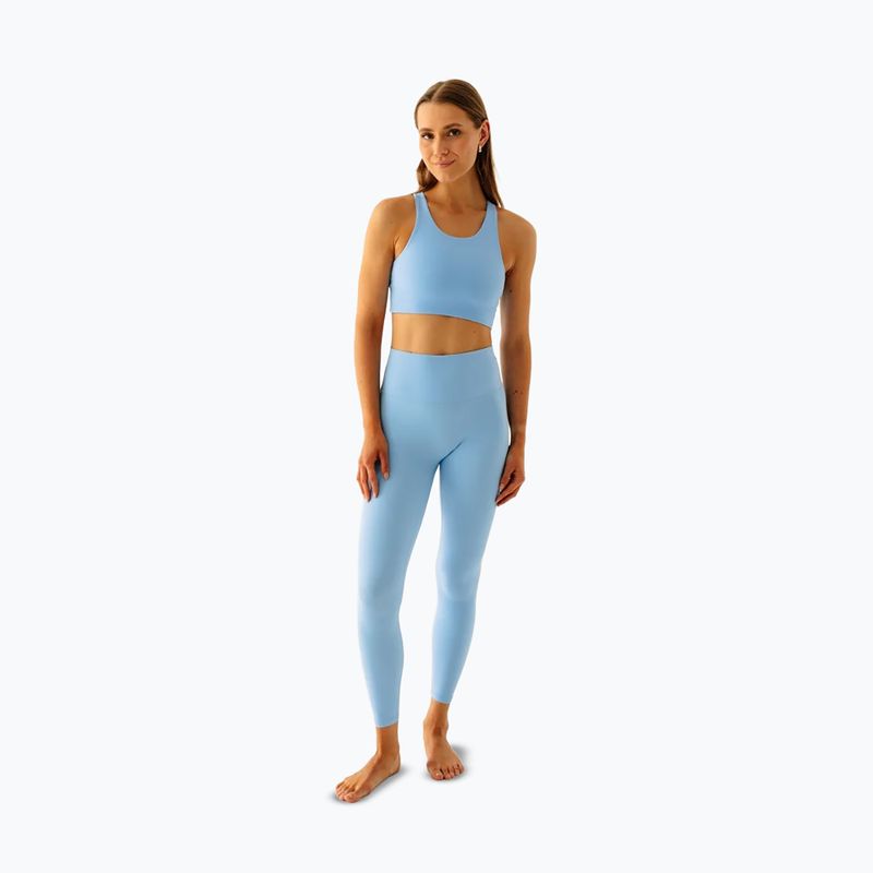 Dámské legíny na jógu JoyInMe Oneness Yoga 7/8 blue chia 2