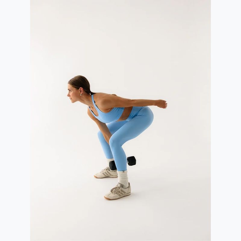 Dámské legíny na jógu JoyInMe Oneness Yoga 7/8 blue chia 6