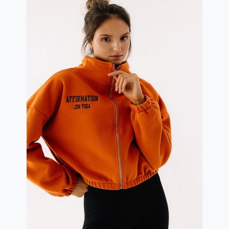 Dámská fleecová mikina JoyInMe Zip Flow Sweatshirt pumpkin spice 4