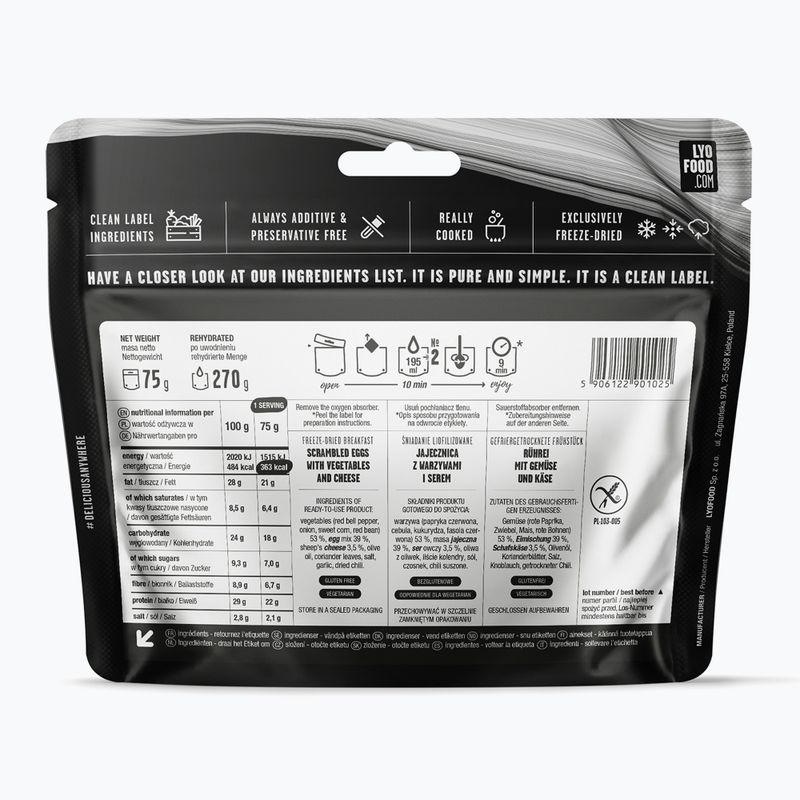 Lyofilizované potraviny  LYOFOOD Malina-kokos Jaglanka 300 g 2