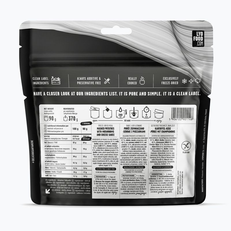Lyofilizovaná strava  LYOFOOD Mash & Cheese 370 g 2