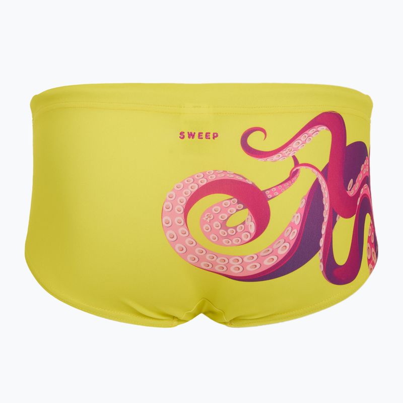 Pánské plavecké boxerky  SWEEP Aqua Kraken pink/yellow 2