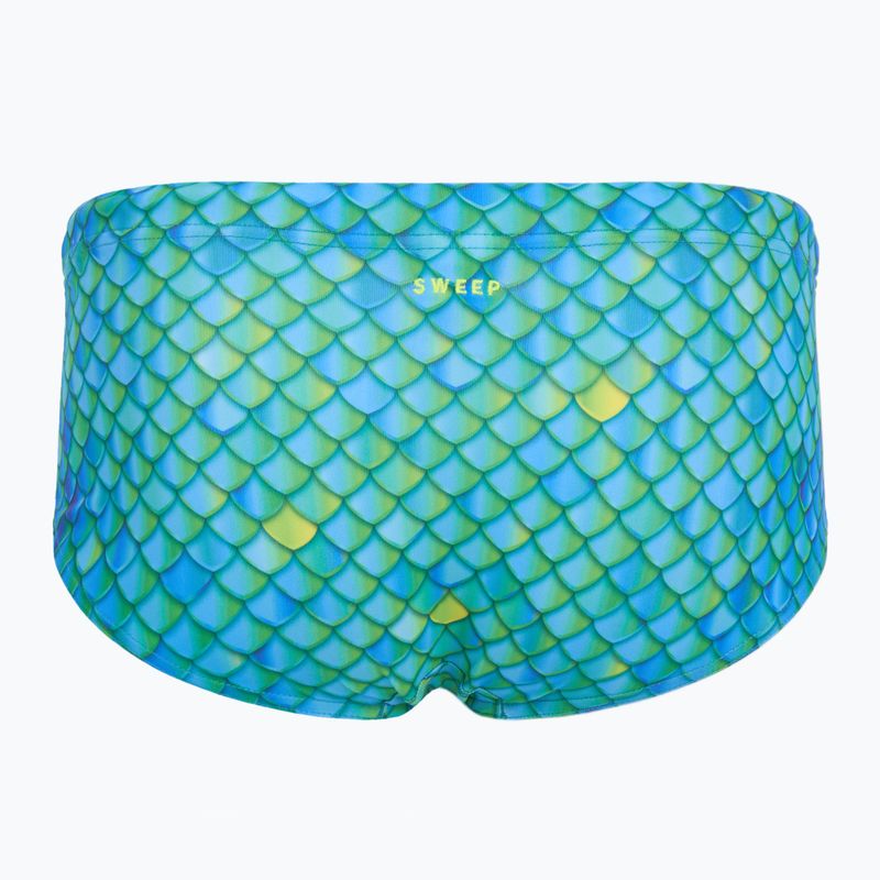 Pánské plavecké boxerky  SWEEP Aqua Hippos black/yellow/green 3