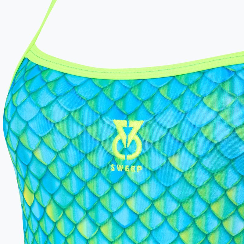 Dámské jednodílné plavky SWEEP Aqua Hippos blue/yellow/green 3